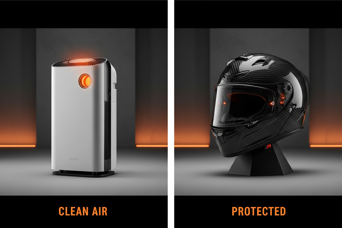 Helmet vs Air Purifier: Why Your Helmet Isn't Filtering PM2.5