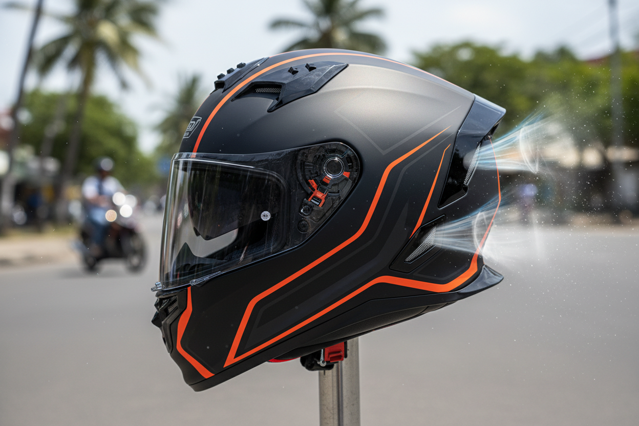 Motorcycle Helmet Vents in Southeast Asia's 2026 Heatwave: The PM2.5 Trap No One Warns You About