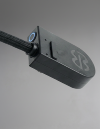 Easi Breezi clip-on air filtration device showing mounting clip mechanism